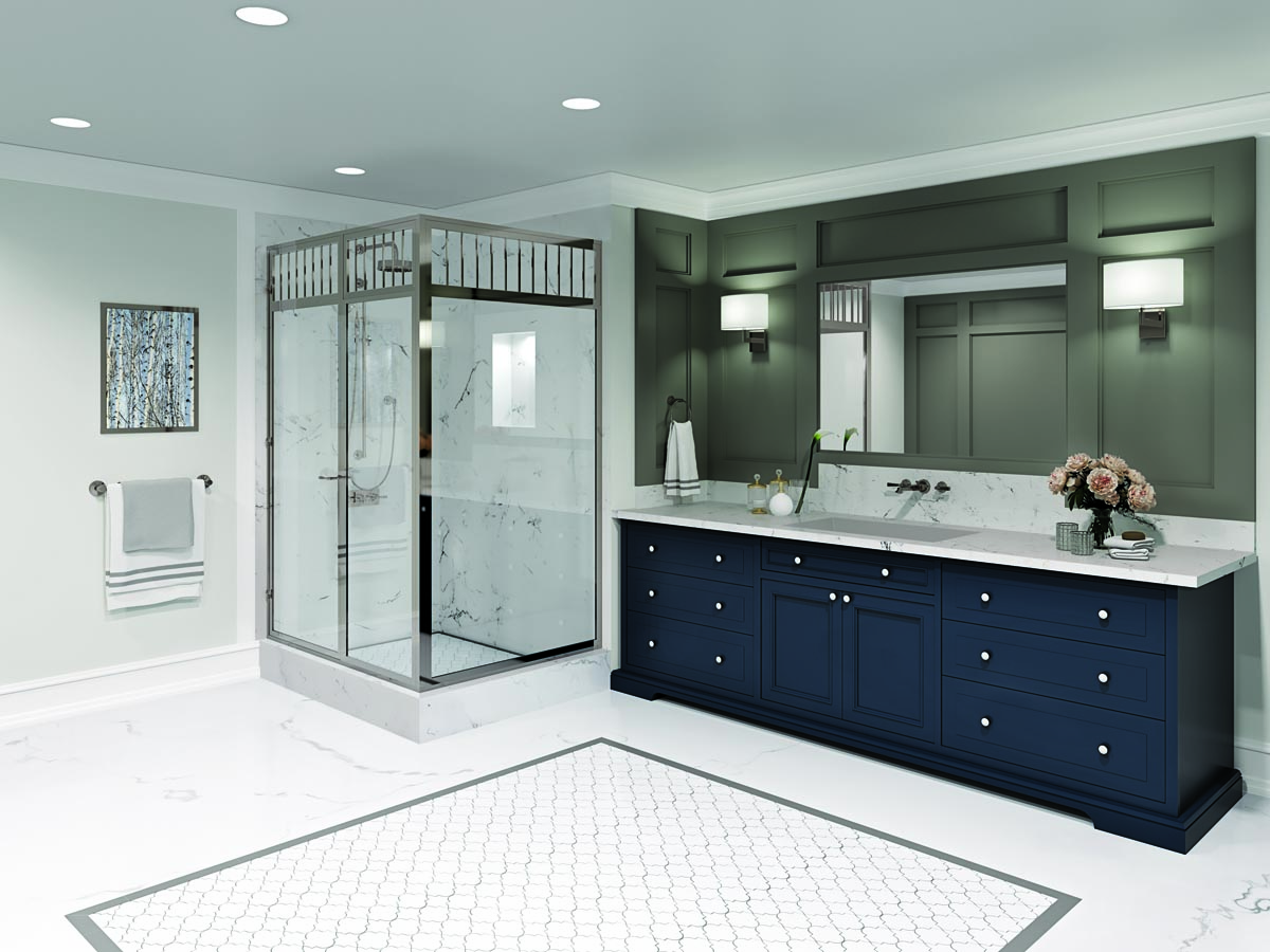 Mdesign York Stainless Steel 2-tier Bathroom Over Door Shower