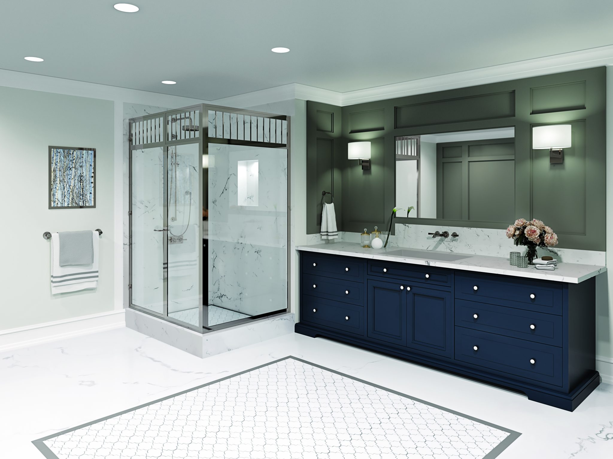 The Regal Series™ Shower Doors - Glasscrafters